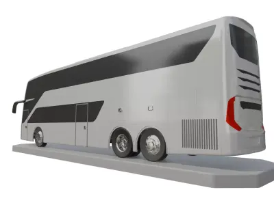 Diamante Double Decker Concept Prototype Low-poly 3D model