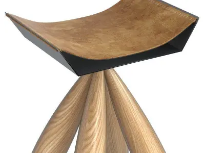 Bar Chair Buffalo 3D model