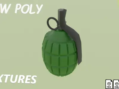 toys grenade Low-poly 3D model