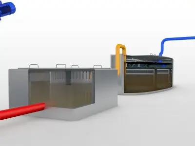 Waste Water System 3D model