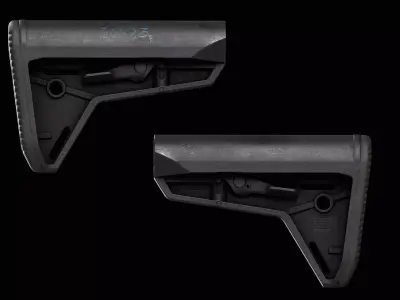 Magpul MOE SL Buttstock Mil Spec Low-poly 3D model