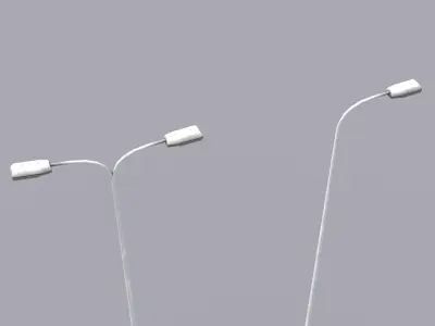 Street Lamps Set Free low-poly 3D model