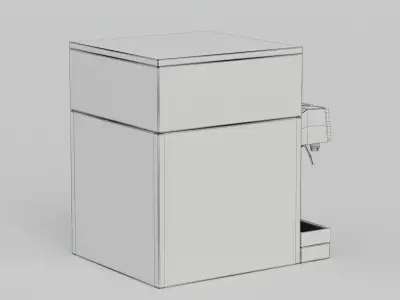 6-Flavor Counter Electric Soda Fountain System 2 3D model