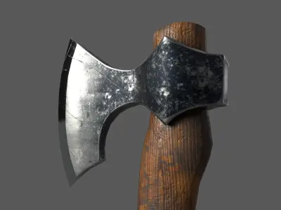 AXE-LOW axe Low-poly 3D model