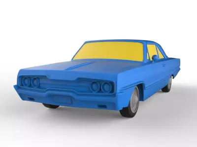 Dodge Polara 1966 Classic Car 3D print model