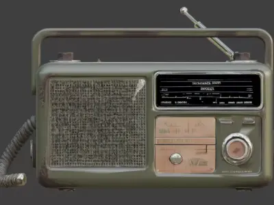 Survival Radio 3D Model V02 Low-poly 3D model