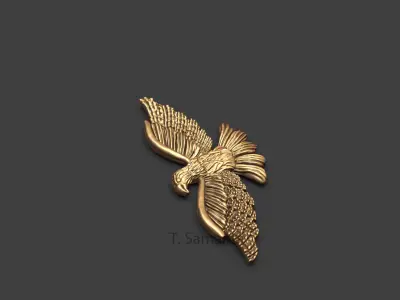 Eagle golden dove 3D print model