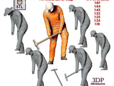 N1 Railway Track Worker 3D print model