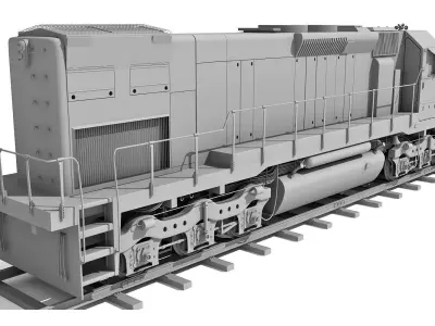 Train Locomotive 033 3D model