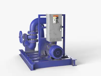 Water Pump 3D model 2