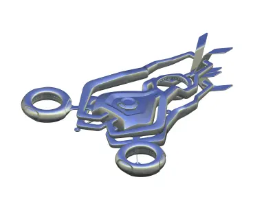 DRONE CONCEPT Low-poly 3D model