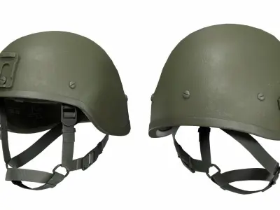 6B47 Russian Ratnik Helmet Modular Pack Low-poly 3D model