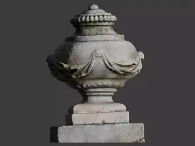 Old Stone Ornament 3D model