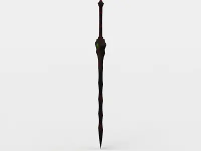 Sword Low-poly 3D model 14