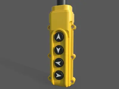Crane Controller M8 Low-poly 3D model