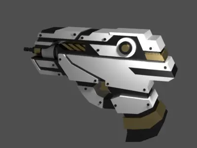 Scifi Gun GR01 3D Model Low-poly 3D model