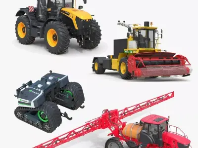 Farming Vehicles Collection v3 3D Model Pack