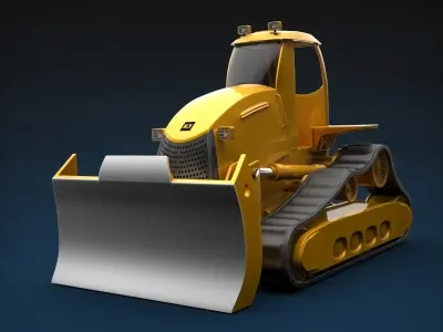 Bulldozer 3D model