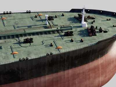 Oil Tanker PBR 3D model