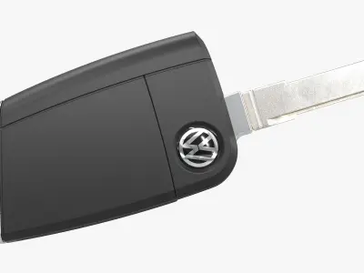 Car Key 02 Volkswagen 3D model