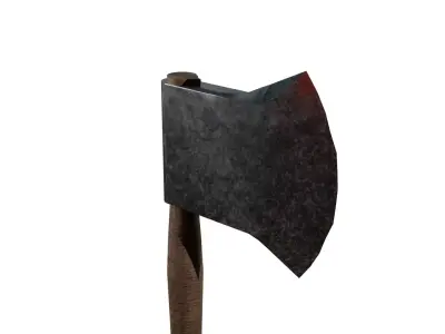 Free Medieval Axe Game Ready Low Poly PBR Woodcutter Tool Free low-poly 3D model