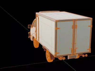 Kia K2700 Sebenza Box Truck 3D model