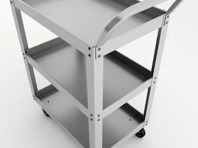 Metal Cart 3D model