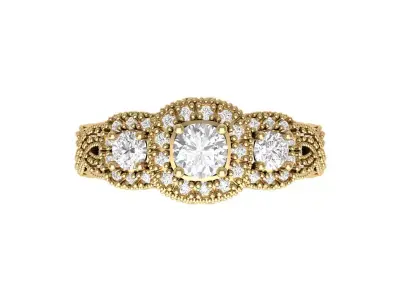 Cushion Ring 3D print model 9