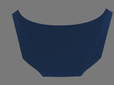 Car Bonnet 05 Low-poly 3D model