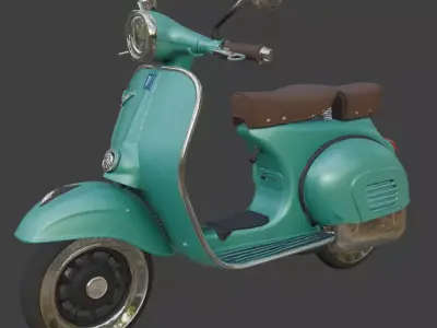 Scooter 3d model 3D model 6