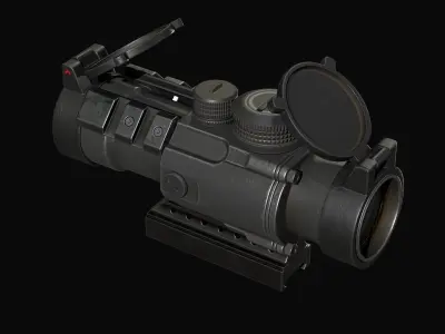 Scope 4X  Vortex Spitfire  Low-poly 3D model