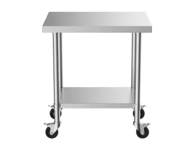 Stainless Steel Cart Work table Caster 3D model