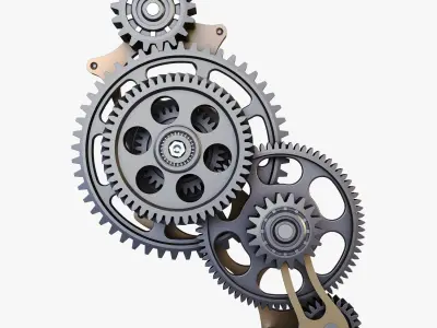 Gear mechanism v 3 3D model