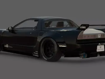 2020 Honda NSX NA1 LB Works 3D Model  Japanese Icon Perfection 3D model