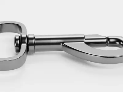 Snap Hook - Eye Bolt Carabiner with Swivel Clasp Low-poly 3D model