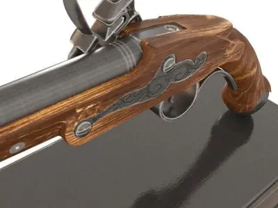 Flintlock  Pistol 3D model