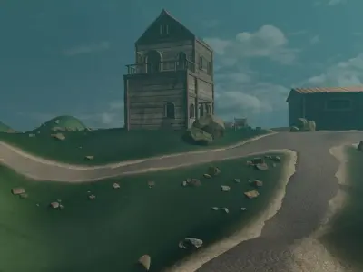 Island Settlement 3D model purchase