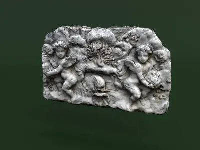 Fountain 3d scan Crimea Vorontsov Palace 3D model