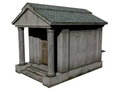 Old Mausoleum Low-poly 3D model