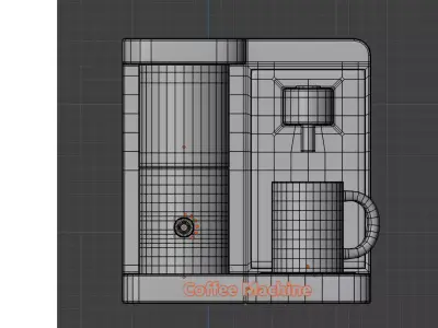 Coffee Machine Low-poly 3D model purchase