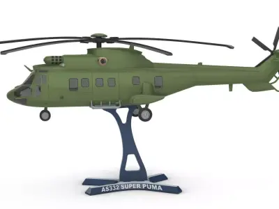 AS332 SUPER PUMA 3D print model
