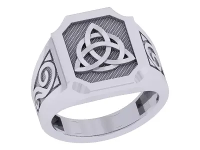 Interlock Ring 3D print model