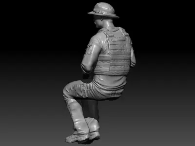 NATO CREW GUNNER 3D print model