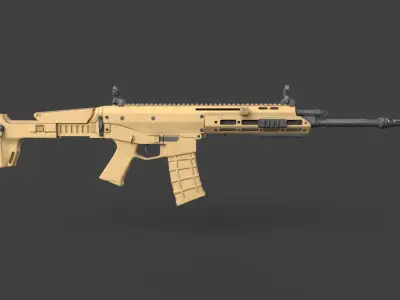 Remington ACR gun Low-poly 3D model