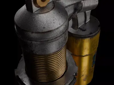 Ohlins Low-poly 3D model