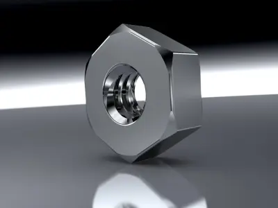 ALL METRIC NUTS IN ONE FILE 3D model