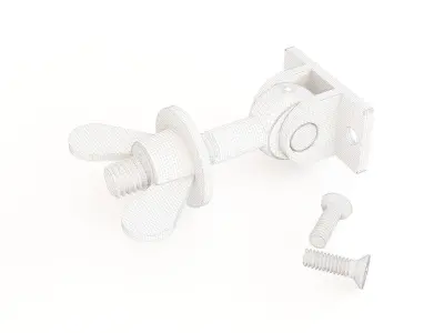 Lock clamp bolt 3D model