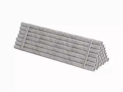 Industrial Pipes 03 3D model