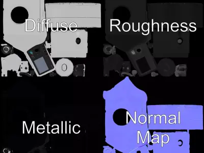 Maritime Navigation Control Panel model pack Low-poly 3D model