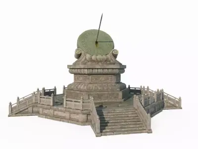 Ancient Asian timing tool corona 3D model